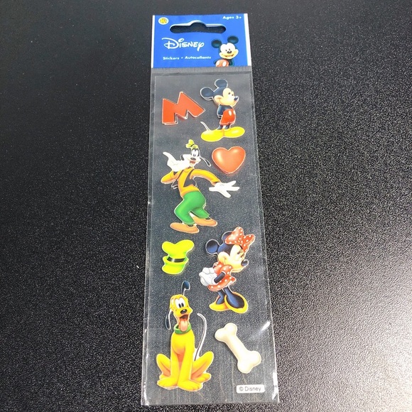 5/$10 ⏰ NEW Disney Mickey Mouse Paper 3-D Stickers - Picture 1 of 6
